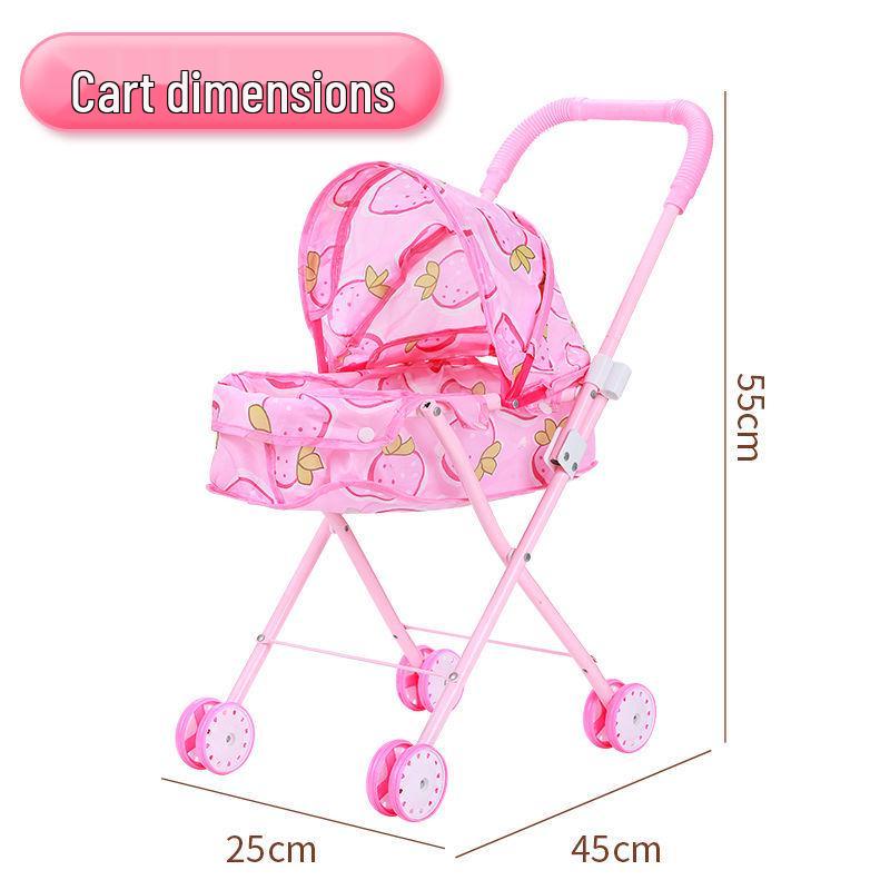 Princess Doll Stroller & Playhouse Set - Real Toy Birthday Gift for Girls