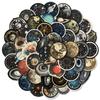 50pcs Space Universe Stickers Waterproof DIY Laptop Phone Kids Toy Cartoon Graffiti Starry Sky Decal