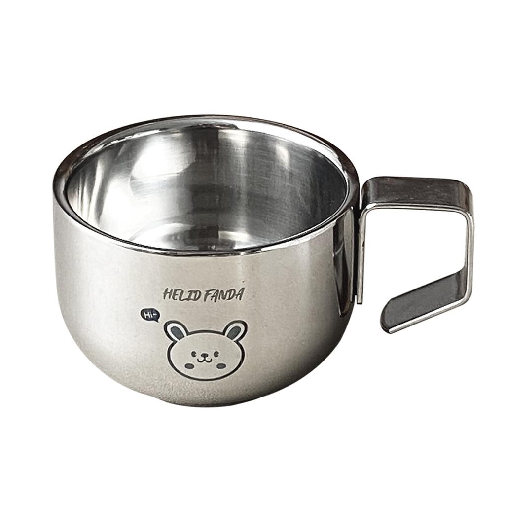 Double Layer Hot Resistant Coffee Cup 100ml Scald-proof Drinking Cup 304 Stainless Steel Tea Milk Water Mug Drink Items