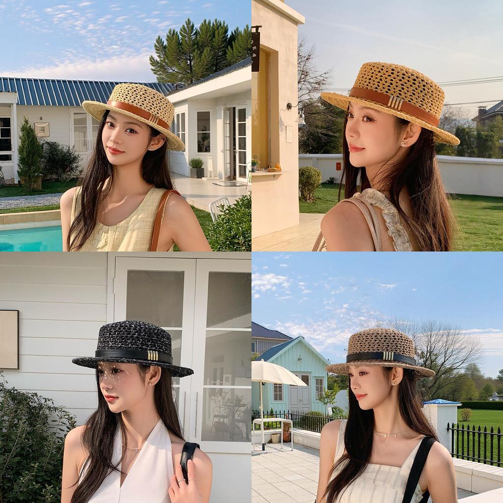 Classic Sun Hat With Wide Brim For Outdoor Sun Protection Summer Casual Wear