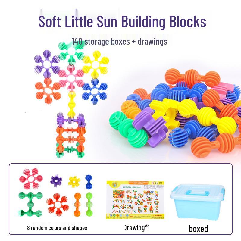 Kindergarten Building Block Toys: Little Sunflower Early Education Puzzle for Boys