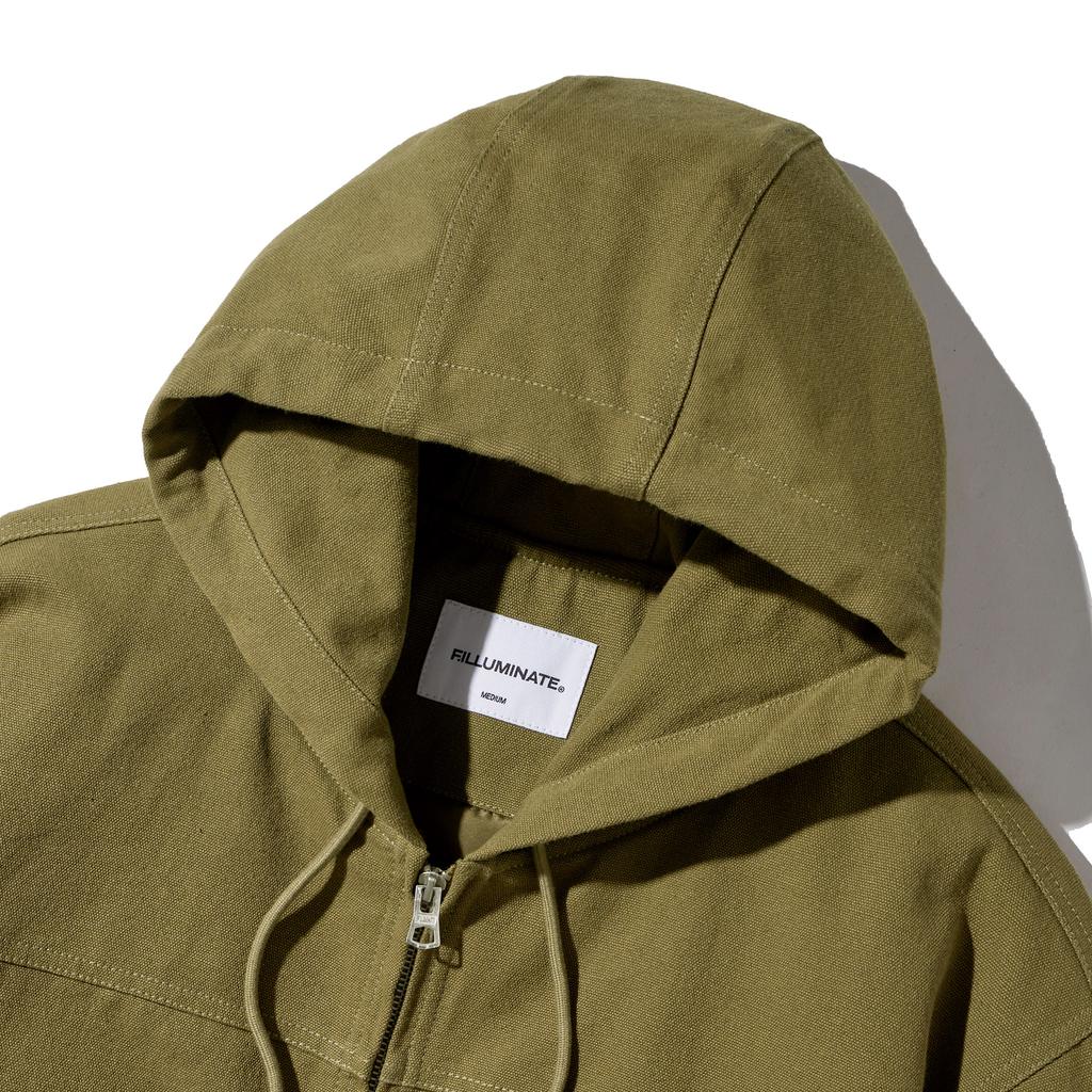 Filluminate Heavy Work Hooded Jacket - Khaki