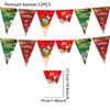 Triangle Christmas Halloween Flag Banner Holiday Party Supplies For Home Decor
