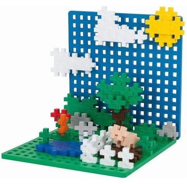 Конструктор пластиковый Plus Plus Mini Basic неоновый люминесцентный, 1200 деталей