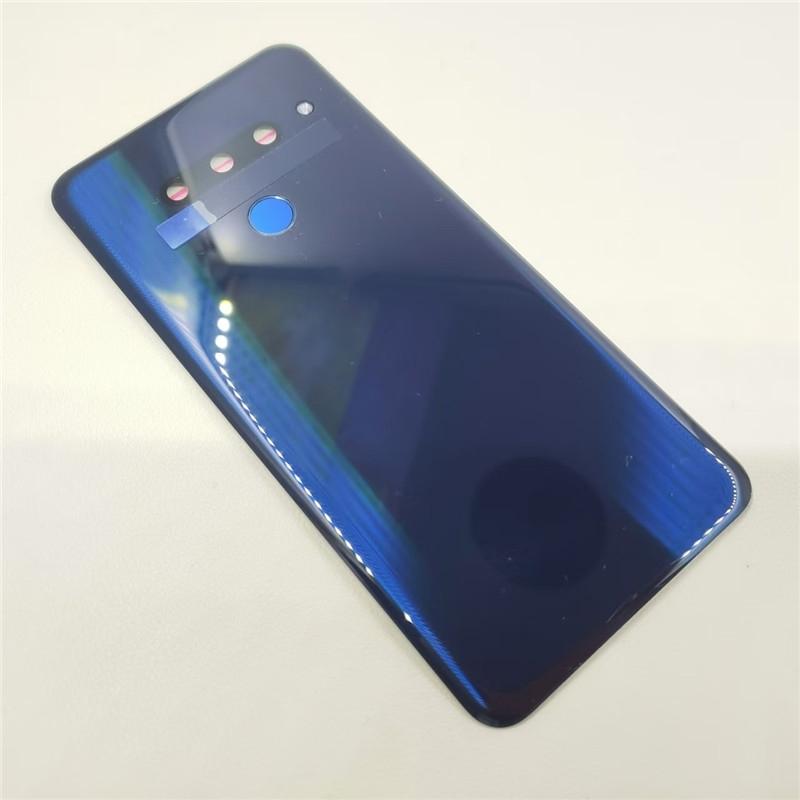 Battery Back Cover For LG G8 ThinQ 3 Holes Glass Rear Housing Back With Camera Frame + Fingerprint