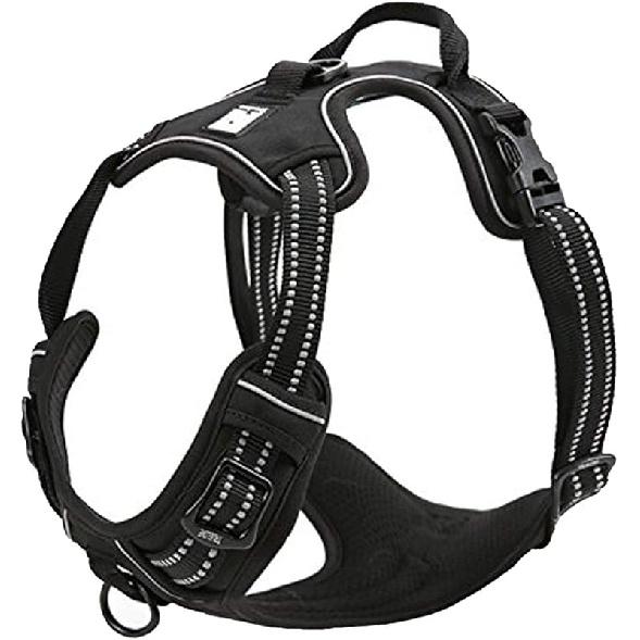 Truelove Adjustable No-Pull Dog Harness Reflective Pup Vest Harnesses Comfortable Control Brilliant Colors TLH5651(Purple,M) XS