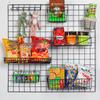 Wire Mesh Grid Hanging Storage Basket for Bathroom and Kitchen Organization