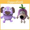 Dog Eggplant Courage Plush Toy Cartoon Stuffed Animal Doll Kids Birthday Gift
