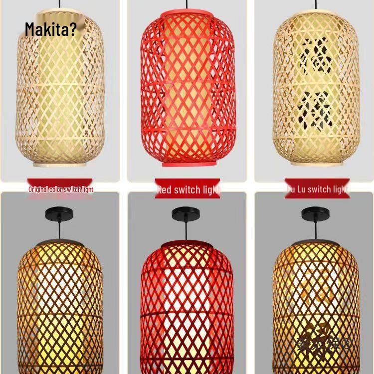 Vintage Bamboo Lanterns - Ancient & New Chinese Style Pendant Lights for Indoor/Outdoor Décor