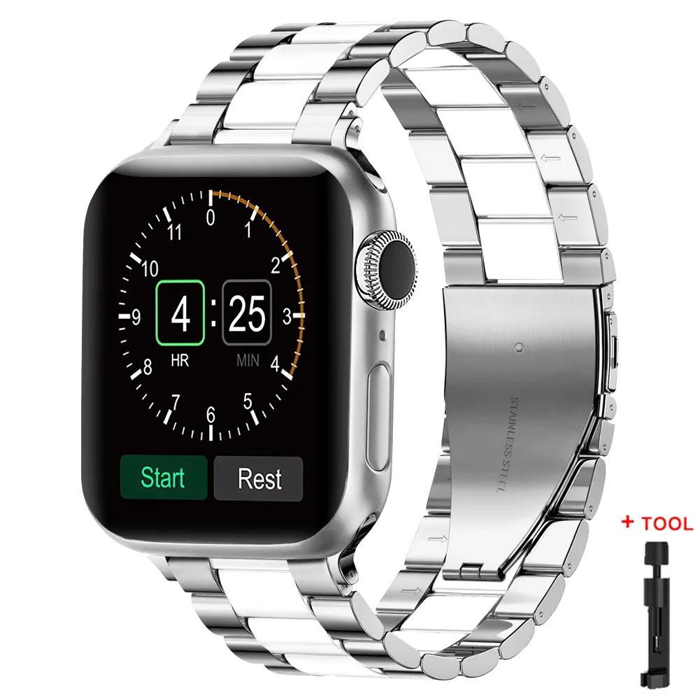 Stainless Steel Strap for Apple Watch S11 10 46mm 42mm Ultra 3 49mm 45mm 41mm 44mm Metal Band for IWatch Series 9 8 7 SE 6 5 4 3