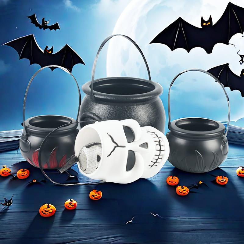 Halloween Colorful Music Pumpkin Lantern & Candy Jar with Sound Control