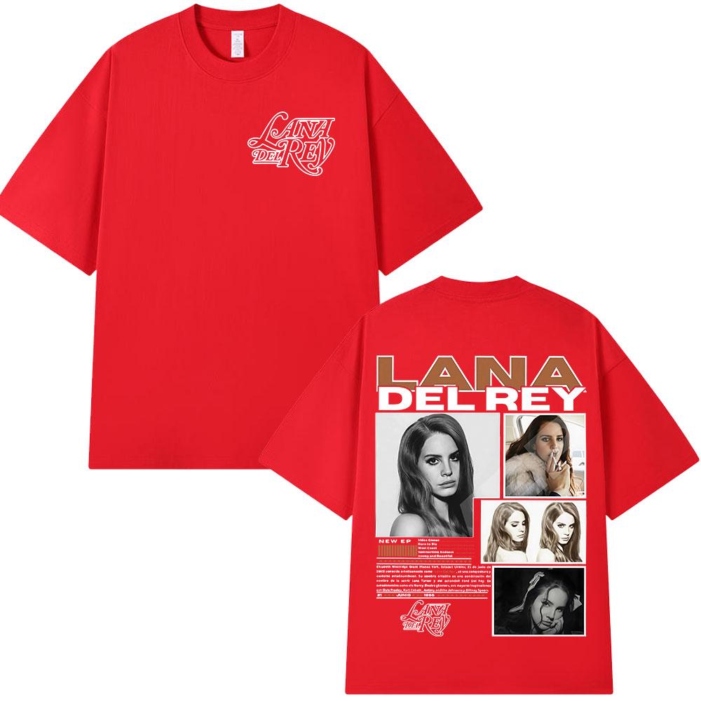 

Singer Lana Del Rey T Shirt 2025 Music Album Graphic T-shirt Unisex Women Hip Hop Vintage Short Sleeve T Shirts Harajuku Streetwear S