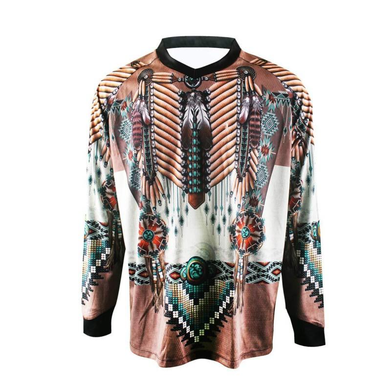 Men Women Cycling Jersey Long Sleeve Quick Dry UV Protection Mountain Bike Downhill Racing Shirt
