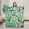 Squirtle Dense Cartoon Warm Soft Blanket Girls Boys Plush Throw Blanket Fluffy Living Room Flannel Bedspread Sofa Bed Cover