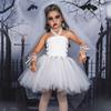 (4-5 let) Halloween Děti Dívky Šaty Duch Nevěsty Cosplay Kostým Oblečení Párty Maškarní