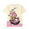 2025 New Trendy Animation Labubu Cartoon 3D Printing Comfortable Loose Round Neck Short Sleeve T-shirt