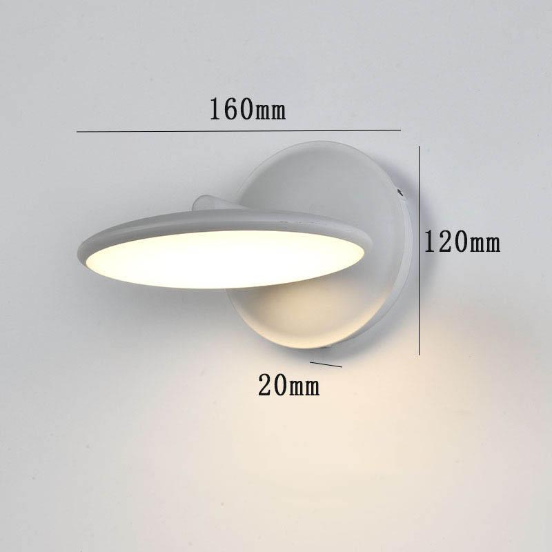 12W Waterproof Adjustable LED Wall Lamps Outdoor Aluminum Garden Wall Sconce Patio Front Door Entryway  Exterior Wall Lamps