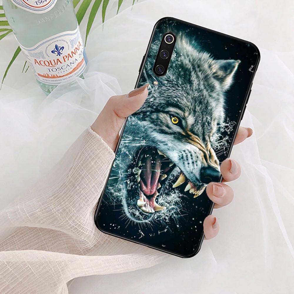 Animal The Wolf Howl Phone Case For Xiaomi Mi 5X 8 9 10 11 12 Lite Pro 10T PocoX3pro PocoM3 Note 10 Pro Lite