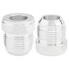 2 Stück Aluminiumlegierung 12AN Male Schweißanschluss-Fittings 12AN Male Bördel-Schweißbar Kraftstofftank-Fitting-Adapter-Stecker