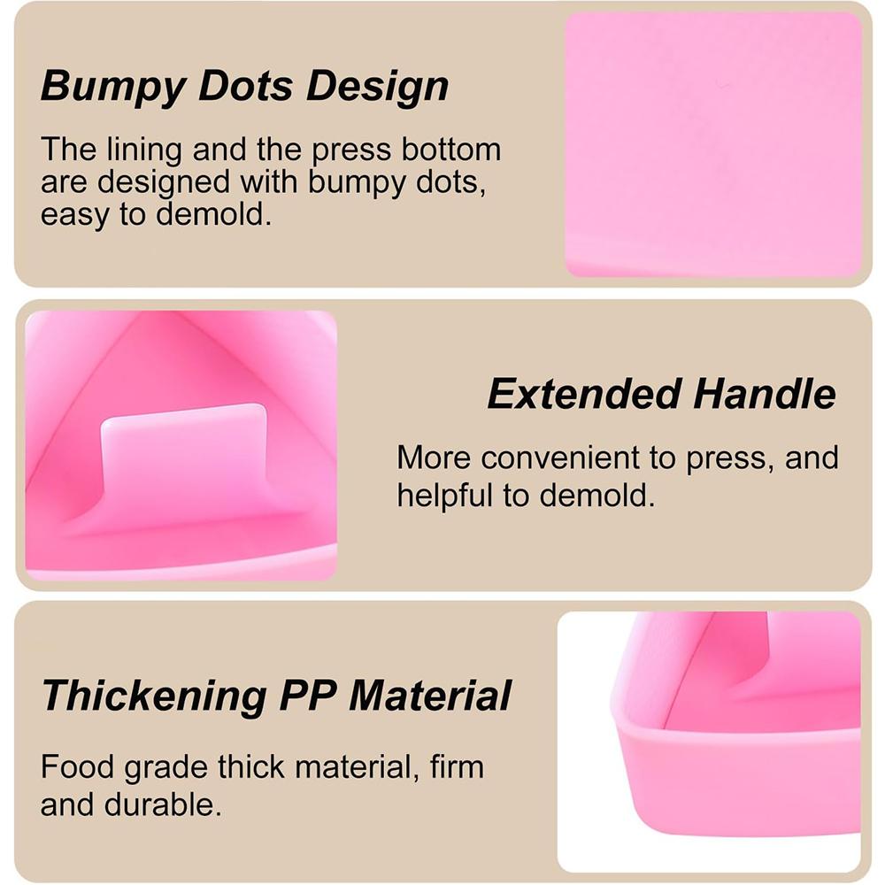 New 2PCS Rice Ball Mold Sushi Makers Triangle Mold for Kid's Cooker