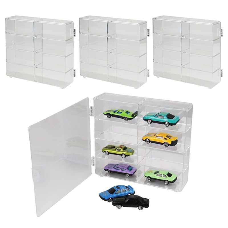 

Maruon Tomica case (8 squares x 4 pieces = 32 pieces stored) Transparent styrene resin mini car storage collection case tomica storage 1/64 size