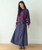 Hombadittingjeu Classic Panel Midi Skirt (Navy)