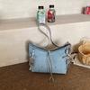 Autumn Niche Design Messenger Bag Underarm Denim Bag Women'S Korean Ins Fashion Casual Shoulder Bag