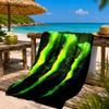 Asciugamano da Spiaggia Monster Drink in Microfibra, Leggero e Asciugatura Rapida, per Viaggi Estivi, Piscina, Regalo di Compleanno
