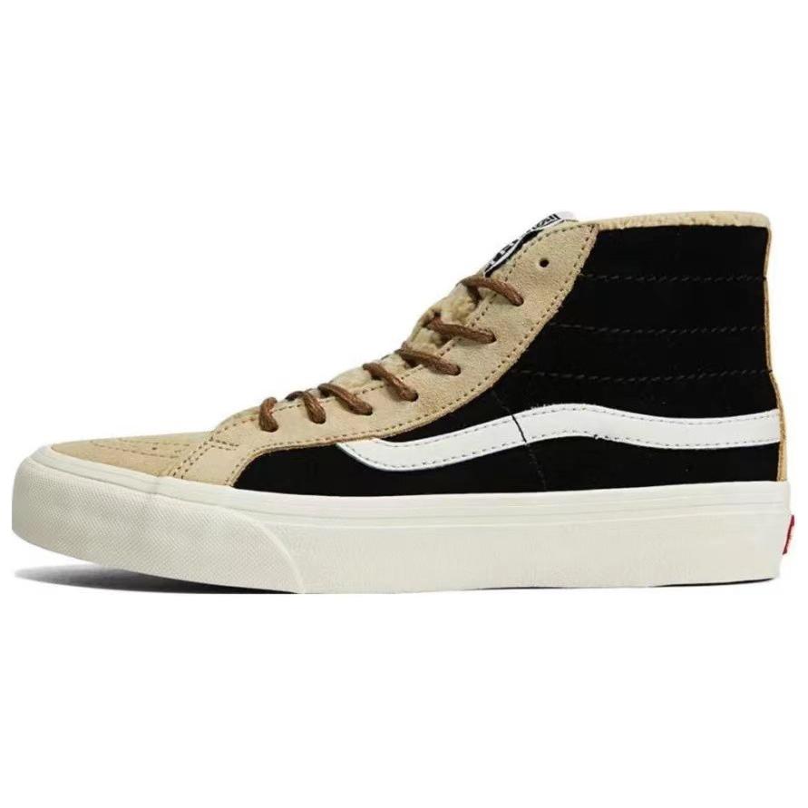 Vans Sk8 Hi Sf Retro Color Block Durable Shock Absorption Low Top Canvas Shoes Unisex Sneakers Black Brown VN0A4BX6Y3U