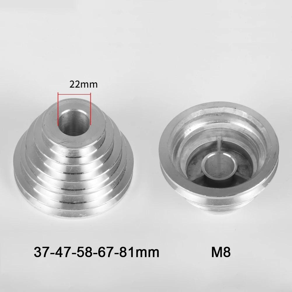 Aluminum Pagoda Pulley Wheel 14mm & 22mm Options for Motor Shaft Drive Compatible with A Type V Shaped Timing Belt