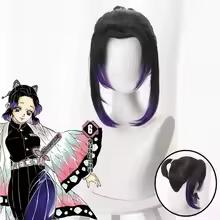 Anime Kochou Shinobu Kostium Cosplay Uniformy Kochou Peruki Włosy Halloween Dla Dzieci Dorosłych Cos Party