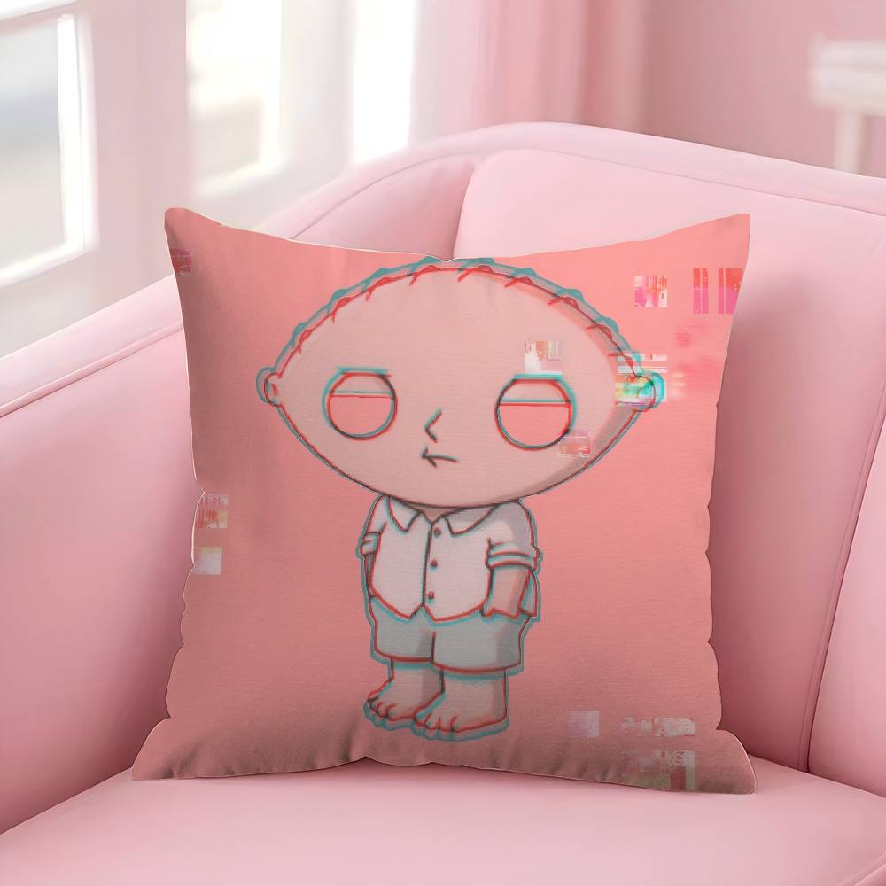 Cartoon Stewie cute fun Pillow Cover for Bedroom Room and Living Room Sofa Decorative Cushion Cover