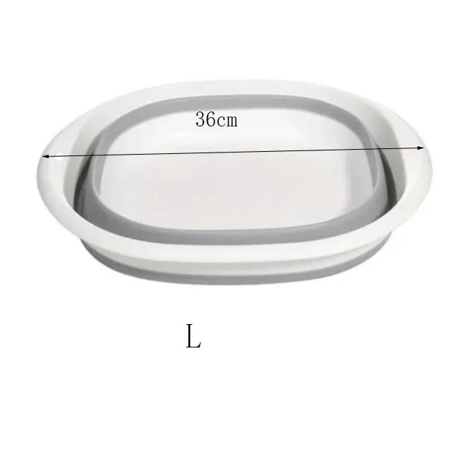 Vikbara handfat i plast Bärbara tvättställ Vikbart tvättbalja Vuxen Babybadkar Badrum Kökstillbehör Handfat