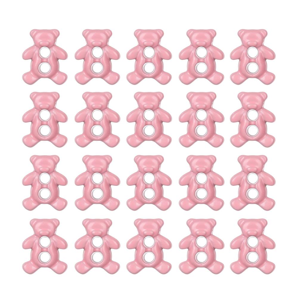 20/40Pcs Mini 6mm Metal Buckle Bear Pattern Decor Buckles for 1/6 Kid Doll Toy Button Buckle DIY Doll Clothes Sewing Accessories