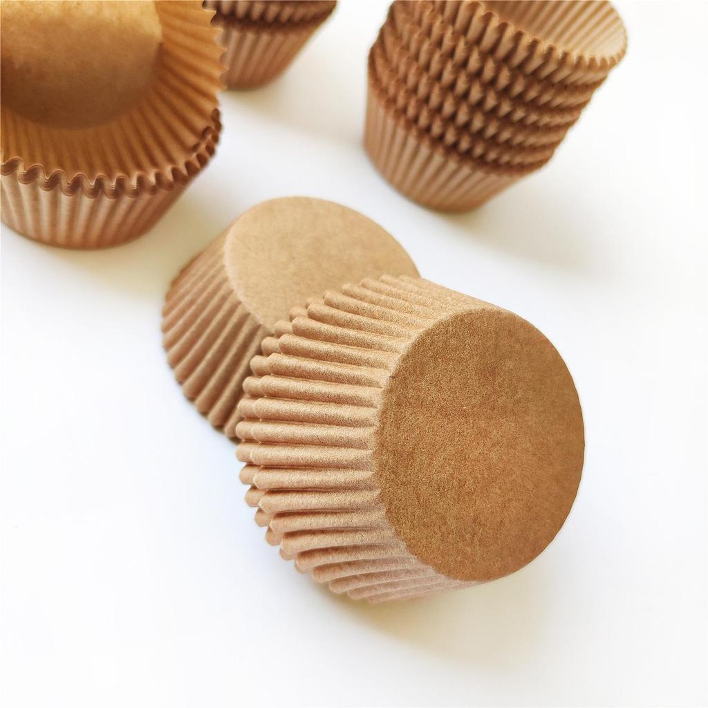 1000pcs Oil-Proof Disposable White Baking Cups - Heat-Resistant Paper Holders