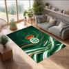 Real Betis Football Print Crystal Velvet Rug, Comfortable Water Absorbent Non Slip Indoor Floor Carpet