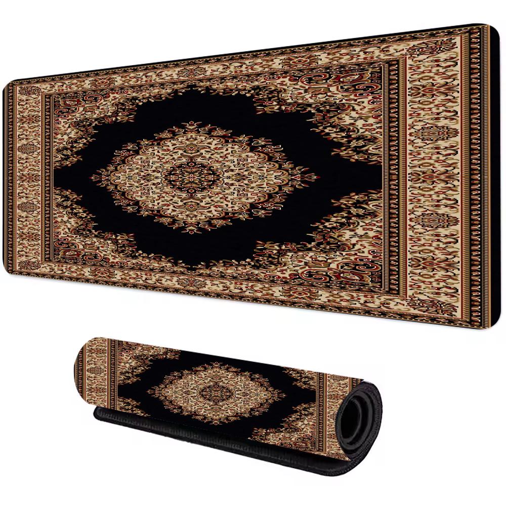 Persian Carpet Mysterious Retro Mouse Pad Pc Gamer Mousepad Rubber Mouse Mat Gaming Speed Keyboard Pads Office Rubber Desk Mat