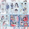 Korean Cute Cool Girl & Couple Character Stickers - INS Style Guka Journal DIY Decor