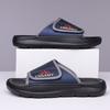 Fashion Men's New Summer Slippers Casual Beach Shoes Non-slip Soft Soles Lightweight Hand-stitched Comfortable Outdoor Slippers for Man
