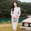 Troloman Women's Chinese Style Blazer & Skirt Set