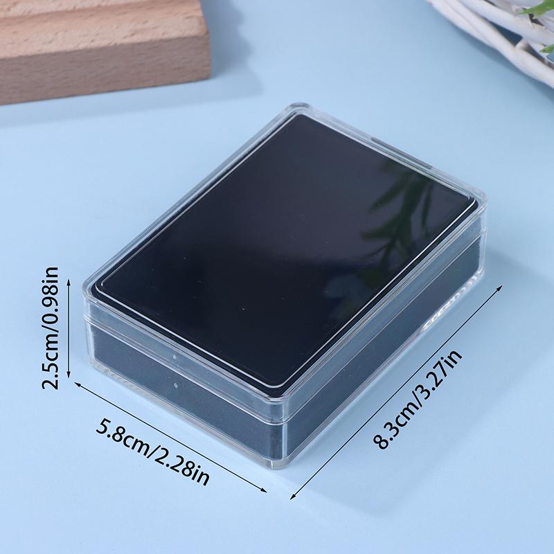 Clear Gem Storage Box - Foam-Padded Container for Loose Stones & Beads, Portable Jewelry Organizer with Secure Latch for Travel