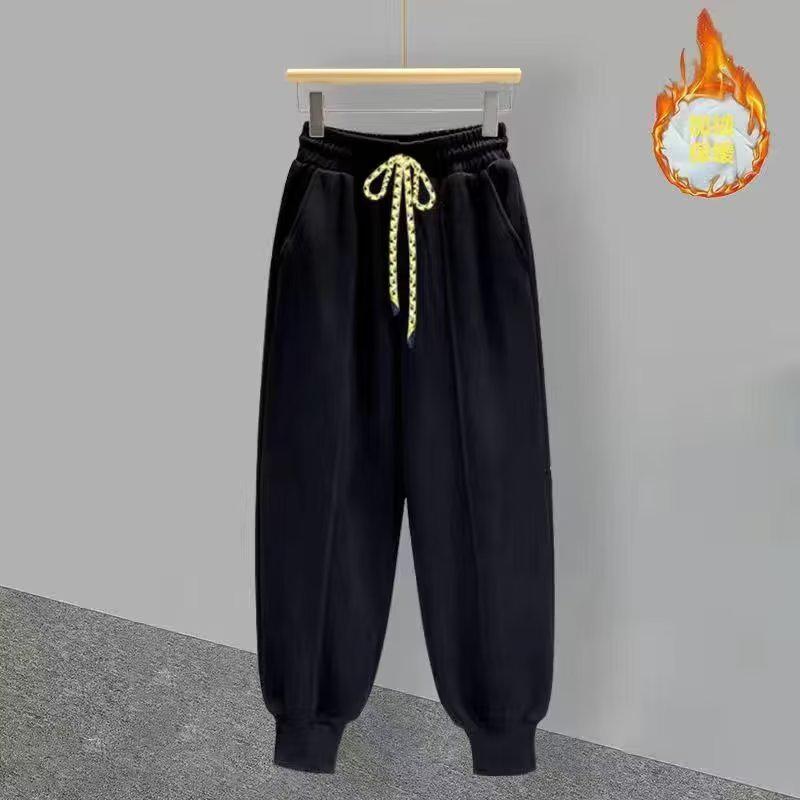 Pánská trendy mikina na zip s polovičním rolákem a sametový oblek - Podzim/Zima Korejský styl, Všestranný, Pohledný, Volný set