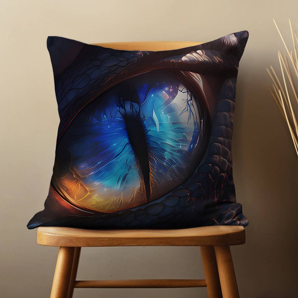 Myth Dragons Eyes Throw Pillow Case For 45*45cm,55*55cm,30*30cm,Car Pillowcase Home Bedchamber Decor Gift