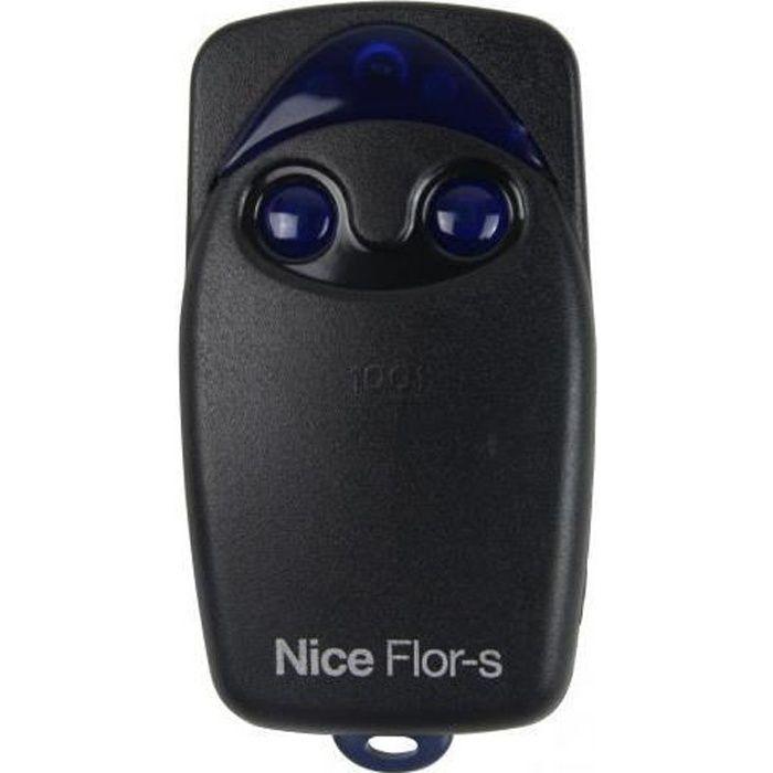 Télécommande - NICE - FLO2R-S - 2 Canaux - Programmation Facile - 433.92 MHz