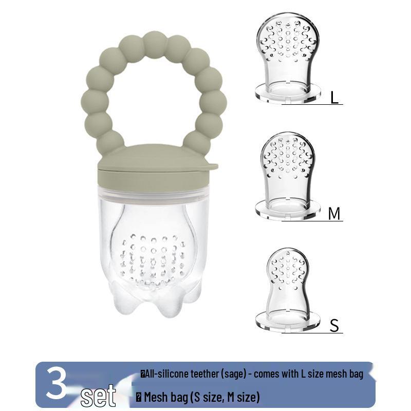 Silicone Baby Fruit and Vegetable Teether Pacifier Feeder