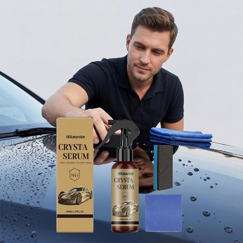 9H+ Car Ceramic Coating 100ml Liquid Nano Crystal Serum Polishing Wax Anti-corrosion Waterproof Auto Detailing Paint Protection