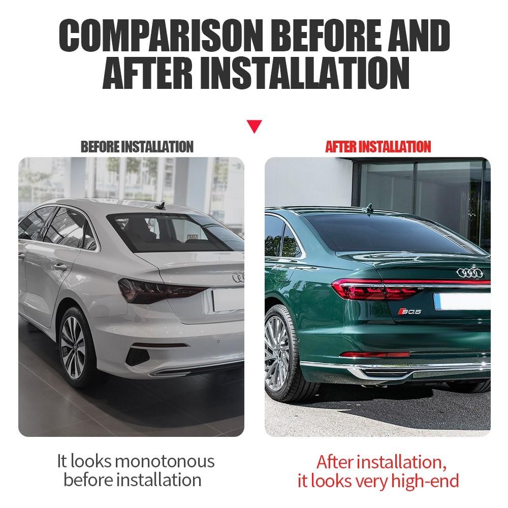 3D ABS Dekoracja Tylnej Klapy Samochodu Naklejka z Emblematem dla Audi SQ3 SQ5 SQ7 RSQ3 RSQ5 RSQ7 Akcesoria do Stylizacji i Modyfikacji Samochodu