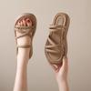 Zapatillas frescas de suela gruesa para mujer, calzado de verano para exteriores, Novedad de Año Nuevo, de dos usos con faldas, estilo de hada, sandalias de playa para mujeres embarazadas