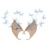 Cosplay Halloween Elf Ears Pearl Zinc Zinc Alloy Latex Ear Cuff Jewelry Soft Halloween False Ears  Dress Up