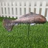 Glow-in-the-Dark Koi Fish Garden Stake Decor Resin Lawn Ornament Outdoor Yard Decoration